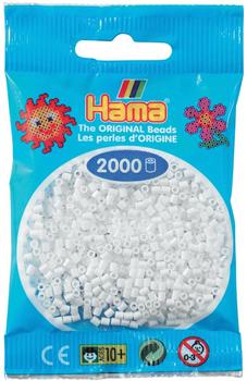Hama Mini-Perlen 2000 Stück weiß (501-01)