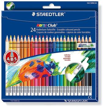 Staedtler Noris Club - Radierbare Farbstifte 24 Stück (144 50NC24)