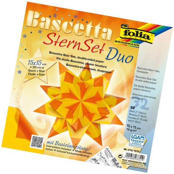 Folia Bascetta-Stern Duo gelb/orange