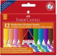 Faber-Castell 122540, Faber-Castell Kreidestift Jumbo 12St sort.