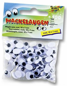 Folia Wackelaugen oval 10x7mm 100 Stück (751007)