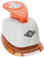 WEDO Motivlocher gro&szlig; Kreuz Grau/Orange