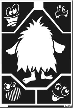 C. Kreul Home Design Window Style Schablone Kleines Monster A5