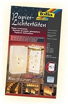 Folia Papier-Lichtertüten Sterne 5 Stück (12410)