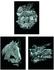 Mammut Spiel & Geschenk Scraper Kratzbild ohne Rahmen 3er-Set silber - Pferde