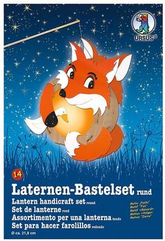 Ursus Laternen-Bastelset rund - Fuchs