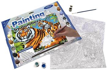 Royal & Langnickel Malen nach Zahlen Tiger und Junge