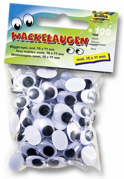 Folia Wackelaugen 100 Stück 15x11mm (751511)