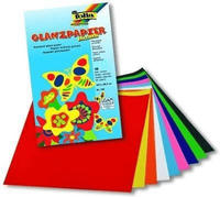 Folia Buntpapier gummiert 185x297cm 10 Blatt farbig sortiert / Folia