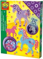 SES 06115.100, Ses B&uuml;gelperlen-Set Einhorn Glow in the Dark