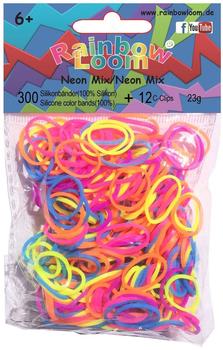 Rainbow Loom Gummibänder 600 Stück Neon-Mix