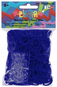 Rainbow Loom Gummibänder 600 Stück marineblau