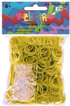 Rainbow Loom Gummibänder 600 Stück olivgrün