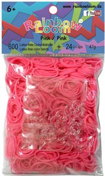 Rainbow Loom Gummibänder 600 Stück pink