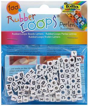 Folia RubberLoops Perlen 100 Stück Buchstaben