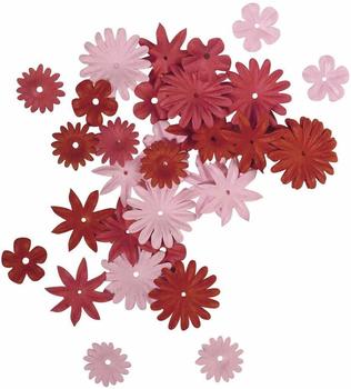 Rayher Papier-Blütenmischung Rot/Rosétöne