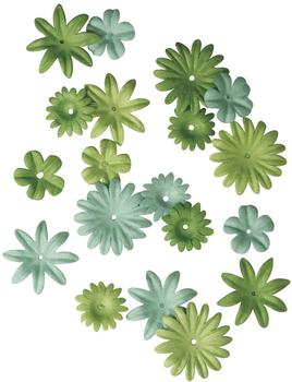 Rayher Papier-Blütenmischung Grün