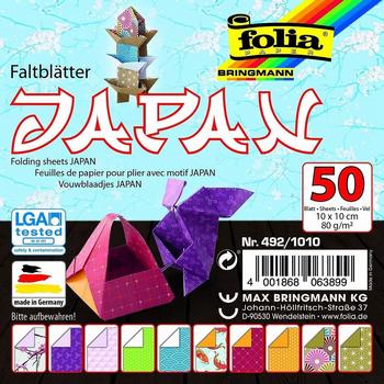 Folia Faltblätter Japan 100x100mm 50 Blatt