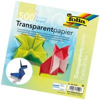 folia Transparentpapier-Faltbl&auml;tter, 200 x 200 mm