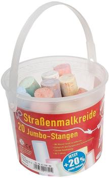 Idena Straßenmalkreide 20 Jumbo-Stangen