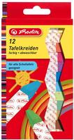 Herlitz Tafelkreide 12er Set farbig