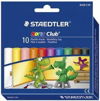 Staedtler Noris Club Plastilin-Knete 10er Etui