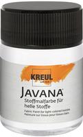 KREUL Javana Stoffmalfarbe f&uuml;r helle Stoffe, Wei&szlig; 50 ml, Grundpreis: &euro;...