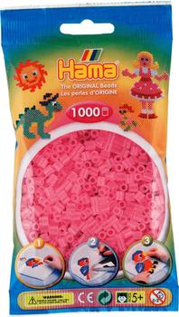 malte haaning Plastic Beutel mit Perlen 1000 Stück Transparent-Pink (207-72)