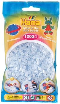 malte haaning Plastic Hama Beutel mit Perlen 1000 Stück Leuchtfarbe Blau (207-57)