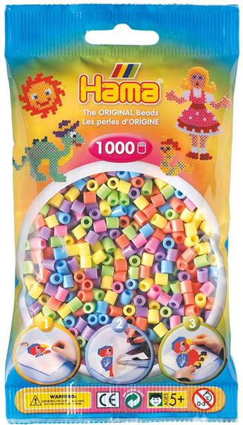 malte haaning Plastic Hama Beutel mit Perlen 1000 Stück Mix 50 (207-50)