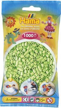 Hama Beutel mit Perlen 1000 Stück Pastell-Grün (207-47)