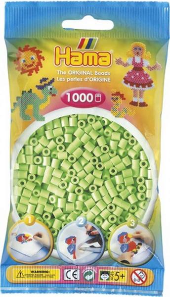 Hama Beutel mit Perlen 1000 Stück Pastell-Grün (207-47)