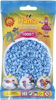 malte haaning Plastic Hama Beutel mit Perlen 1000 Stück Pastell-Blau (207-46)