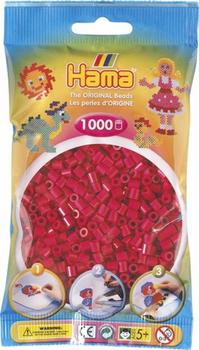 malte haaning Plastic Hama Beutel mit Perlen 1000 Stück Violettrot (207-29)