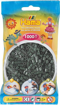 malte haaning Plastic Hama Beutel mit Perlen 1000 Stück Olivgrün (207-28)