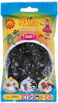 Hama Beutel mit Perlen 1000 Stück schwarz (207-18)
