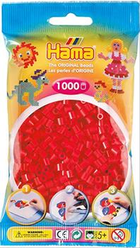 Hama Beutel mit Perlen 1000 Stück rot (207-05)