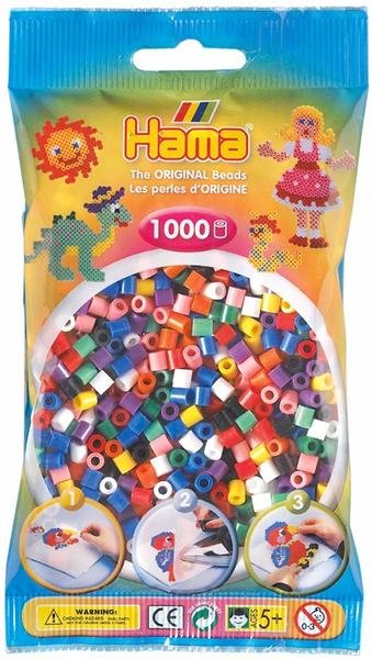 malte haaning Plastic Hama Beutel mit Perlen 1000 Stück Mix 00 (207-00)