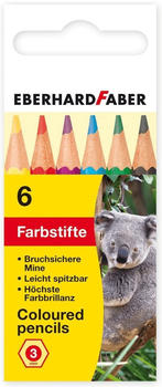 Eberhard Faber Buntstift kurz 6er Kartonetui (514906)