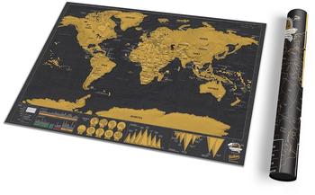 Luckies Scratch Map Deluxe Travel (42 x 29,7 cm)