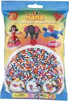 Vedes 207-90, Vedes HAMA B&uuml;gelperlen Midi - gestreift Mix 1000 Perlen (6...