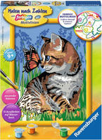 Ravensburger Malen nach Zahlen "Katze mit Schmetterling" Made in Europe