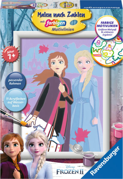Ravensburger Malen nach Zahlen Disney Frozen II, Schwesternliebe