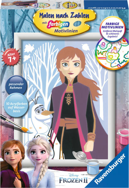 Ravensburger Malen nach Zahlen Disney Frozen II Anna und Olaf