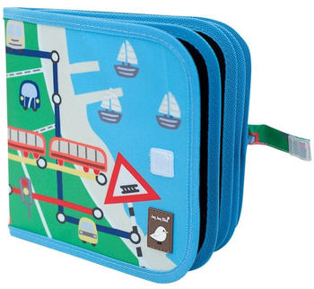 Jaq Jaq Bird Doodle It & Go Chalk Book - Trains & Subway