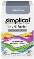 simplicol Textilfarbe expert, Delfin-Grau, f&uuml;r Waschmaschine, Pulver,...