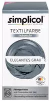 Simplicol Textilfarbe Intensiv, Elegantes Grau (150 ml)