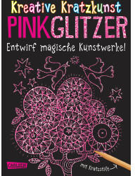 Carlsen Verlag Kreative Kratzkunst Pink Glitzer Set