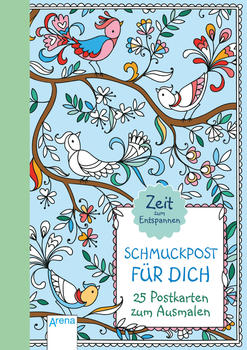 Arena Verlag Zeit zum Entspannen - Schmuckpost für dich - 25 Postkarten zum Ausmalen
