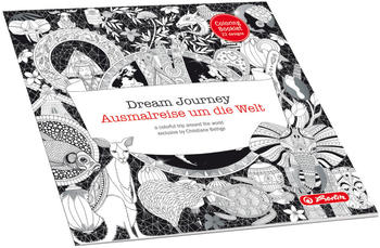 Herlitz Malheft Dream Journey Ausmalreise um die Welt 24 Seiten